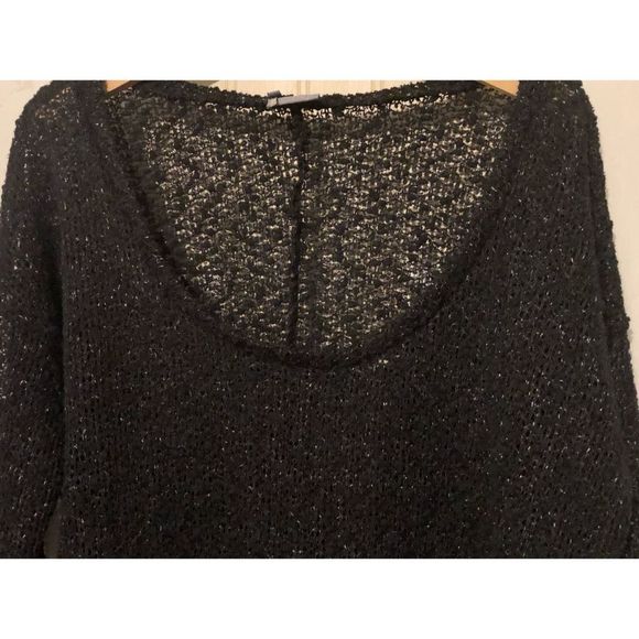 Urban Outfitters Sparkle & Fade Shimmer Knit 3/4 Sleeve Crop Top - Picture 4 of 8